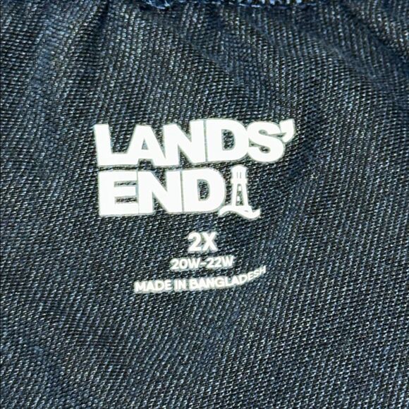 Lands End Pants 2X Sport Knit Stretch Capri High Rise ** - Picture 11 of 11